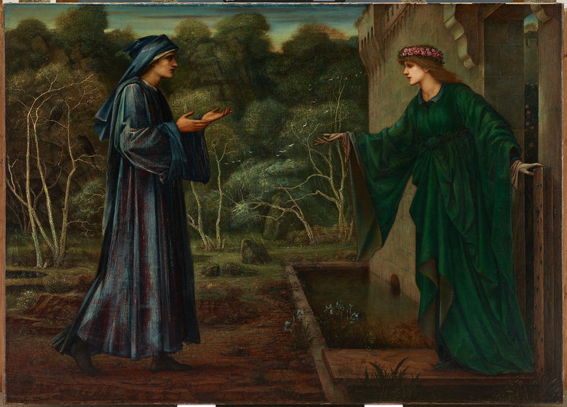 Poustevník u brány lenosti - Edward Burne-Jones
