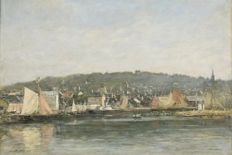 Přístav v Trouville ráno - Eugène Boudin