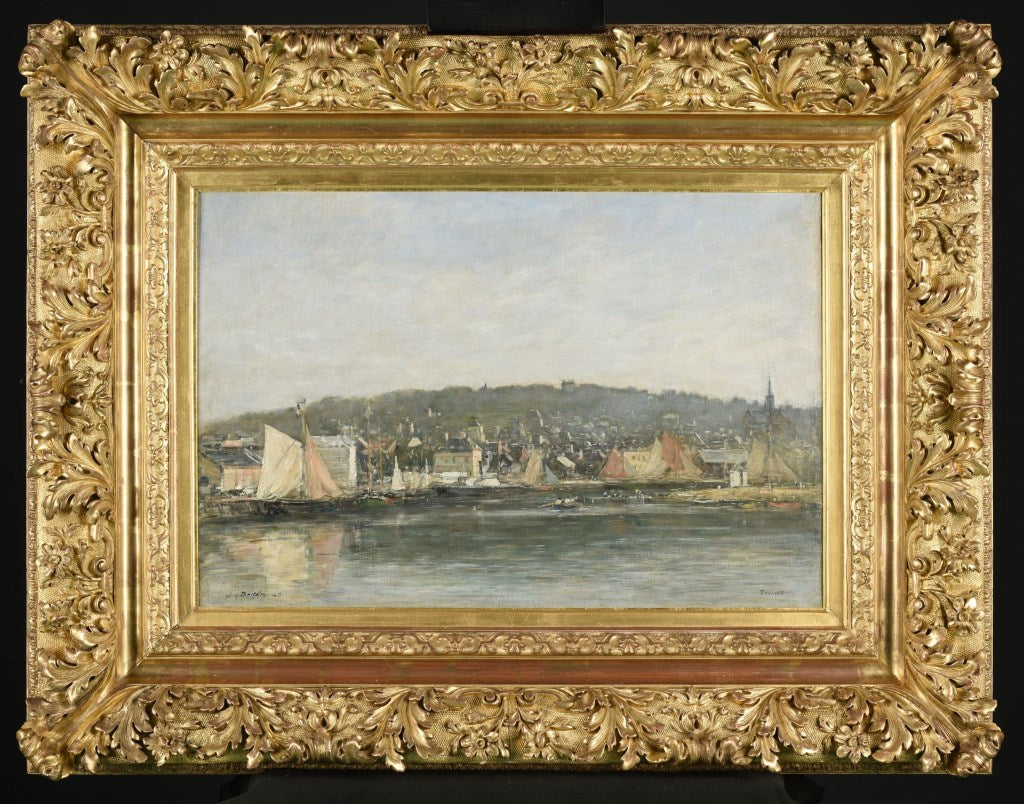 Přístav v Trouville ráno - Eugène Boudin