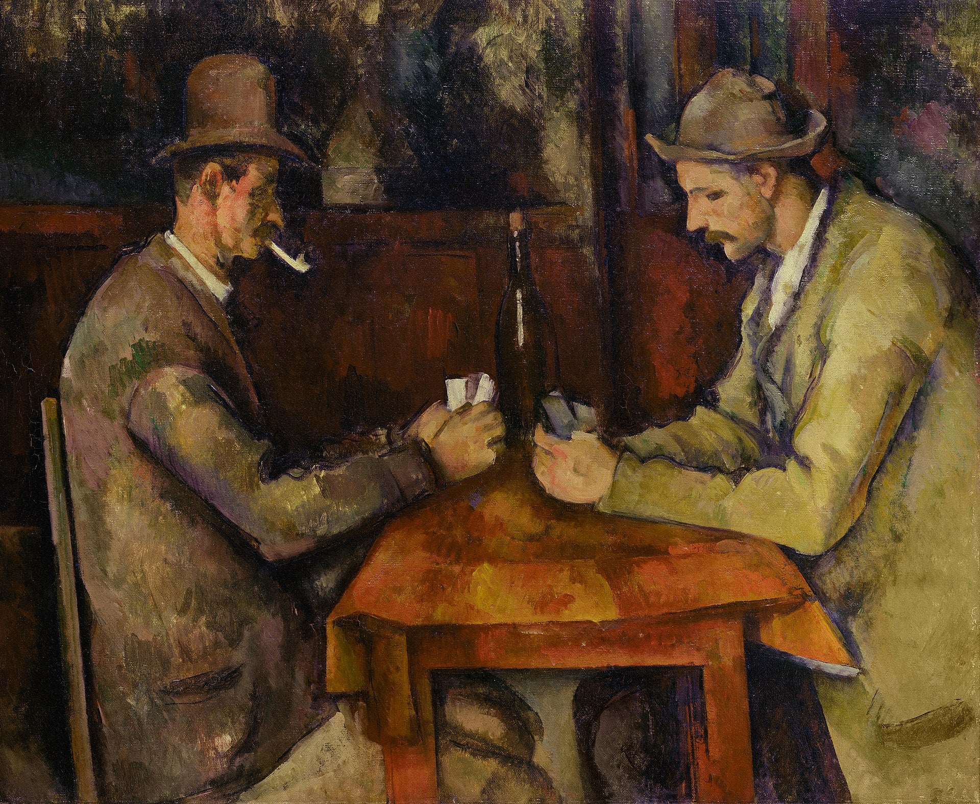 Reproduction du tableau « Les Joueurs de cartes - Paul Cézanne » par Alpha Reproduction en peinture à l’huile
