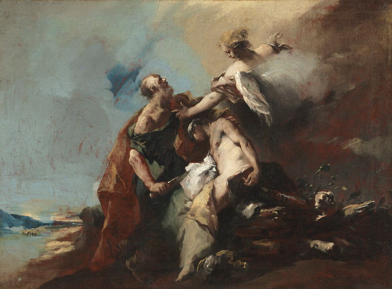 Obětování Izáka - Francesco Guardi