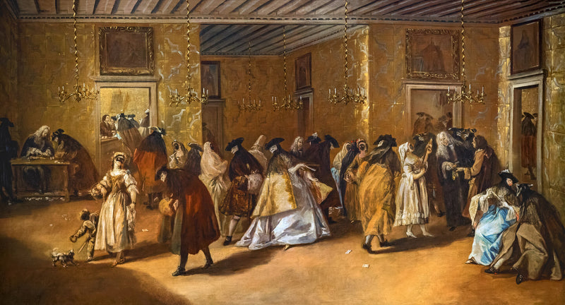 Soukromý salón (kasino) paláce Dandolo de San Moisè - Francesco Guardi