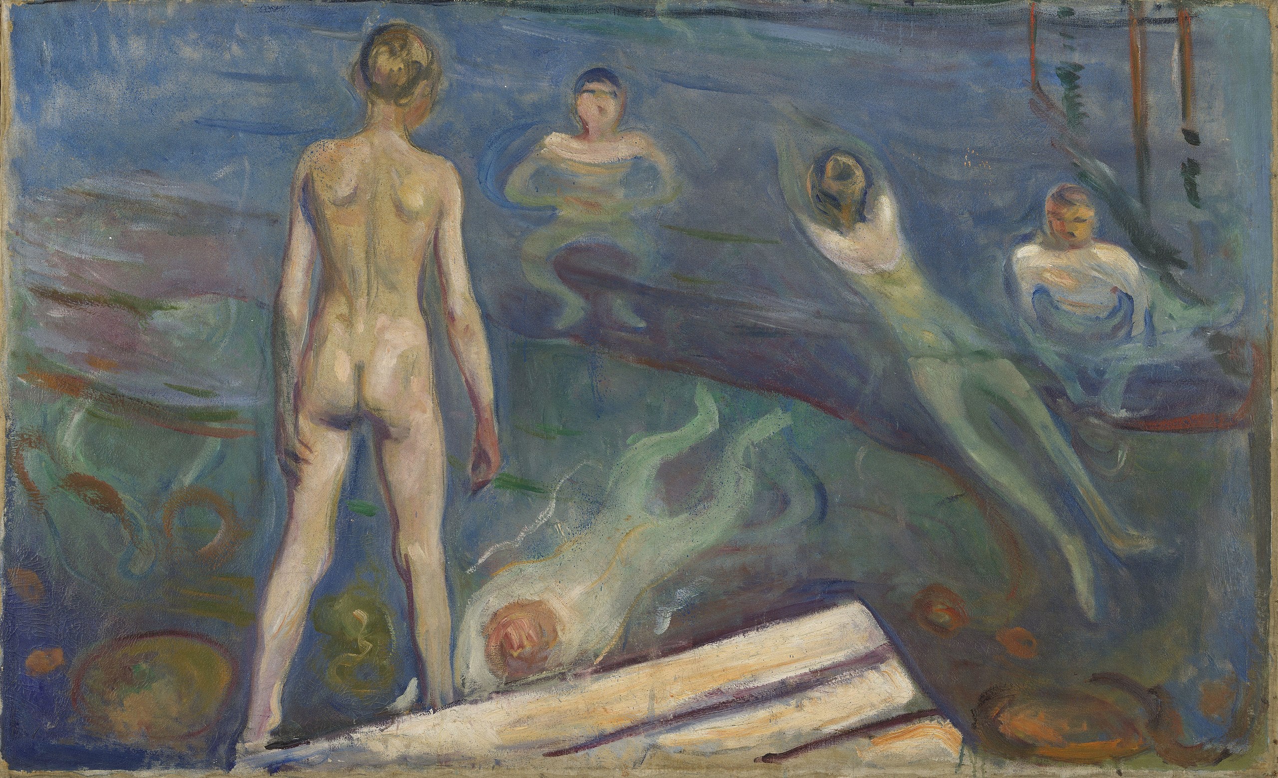 Chlapci se koupající - Edvard Munch