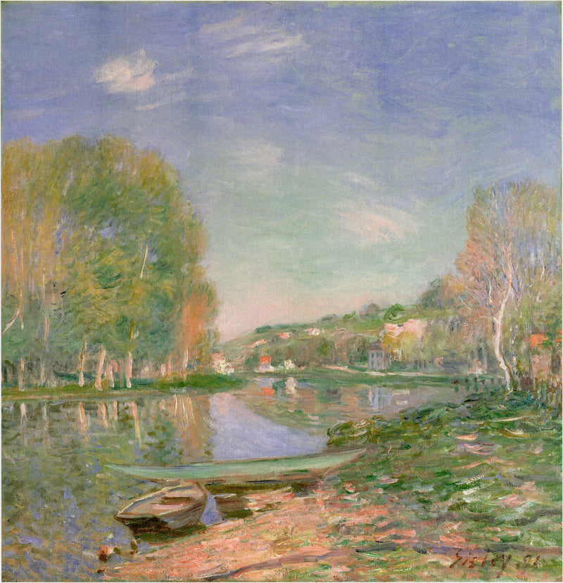 Břehy Loingu, ráno - Alfred Sisley