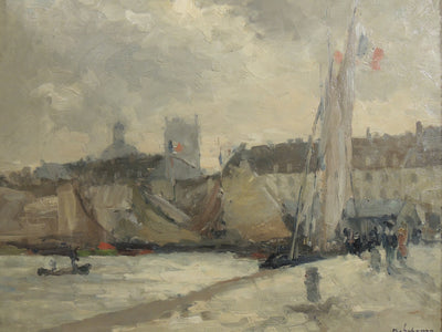 Le vieux port de Dieppe - Albert Lebourg