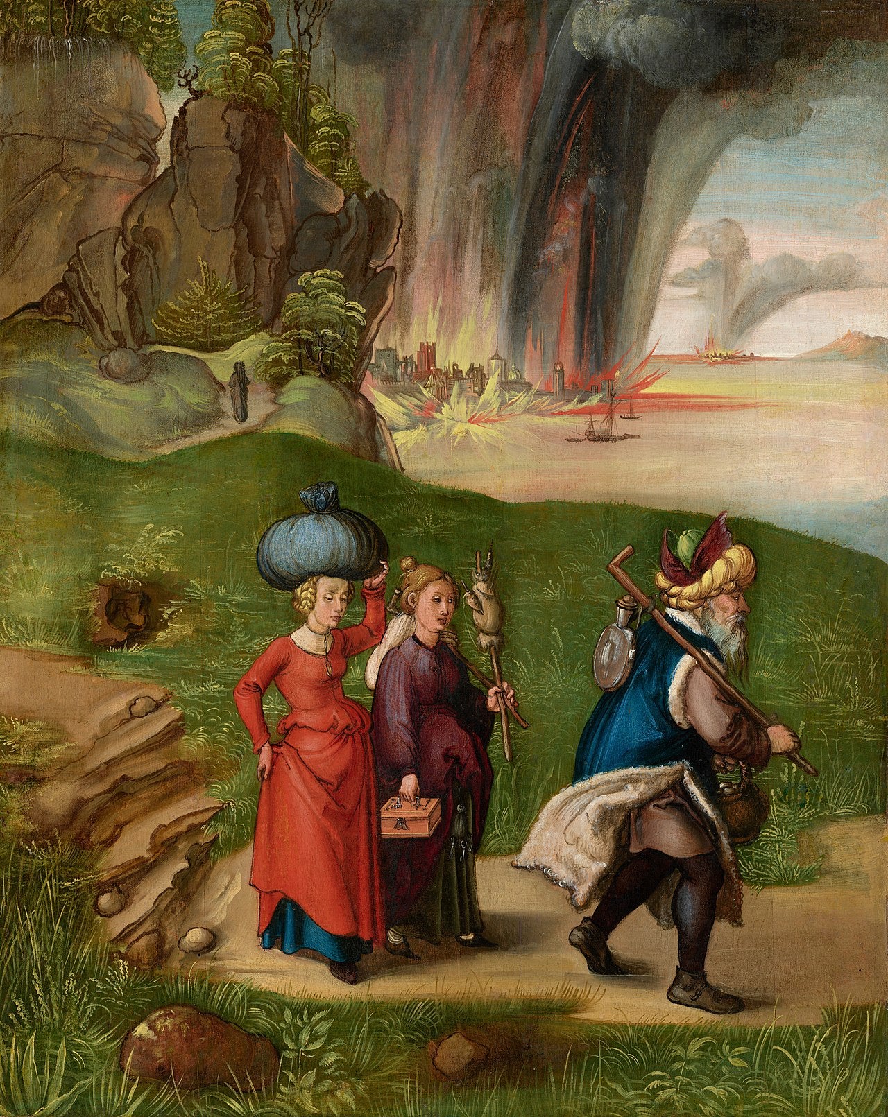 Lot a jeho dcery [reverz] - Albrecht Dürer