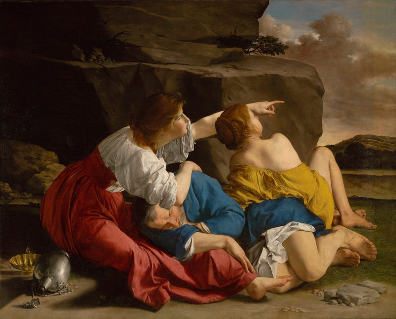 Loth a jeho dcery - Orazio Gentileschi