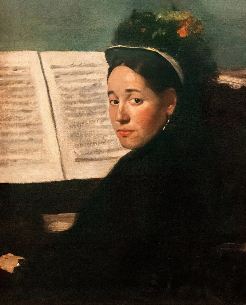 Mademoiselle Dihau u klavíru - Edgar Degas