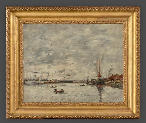 Moře za šedého počasí - Eugène Boudin
