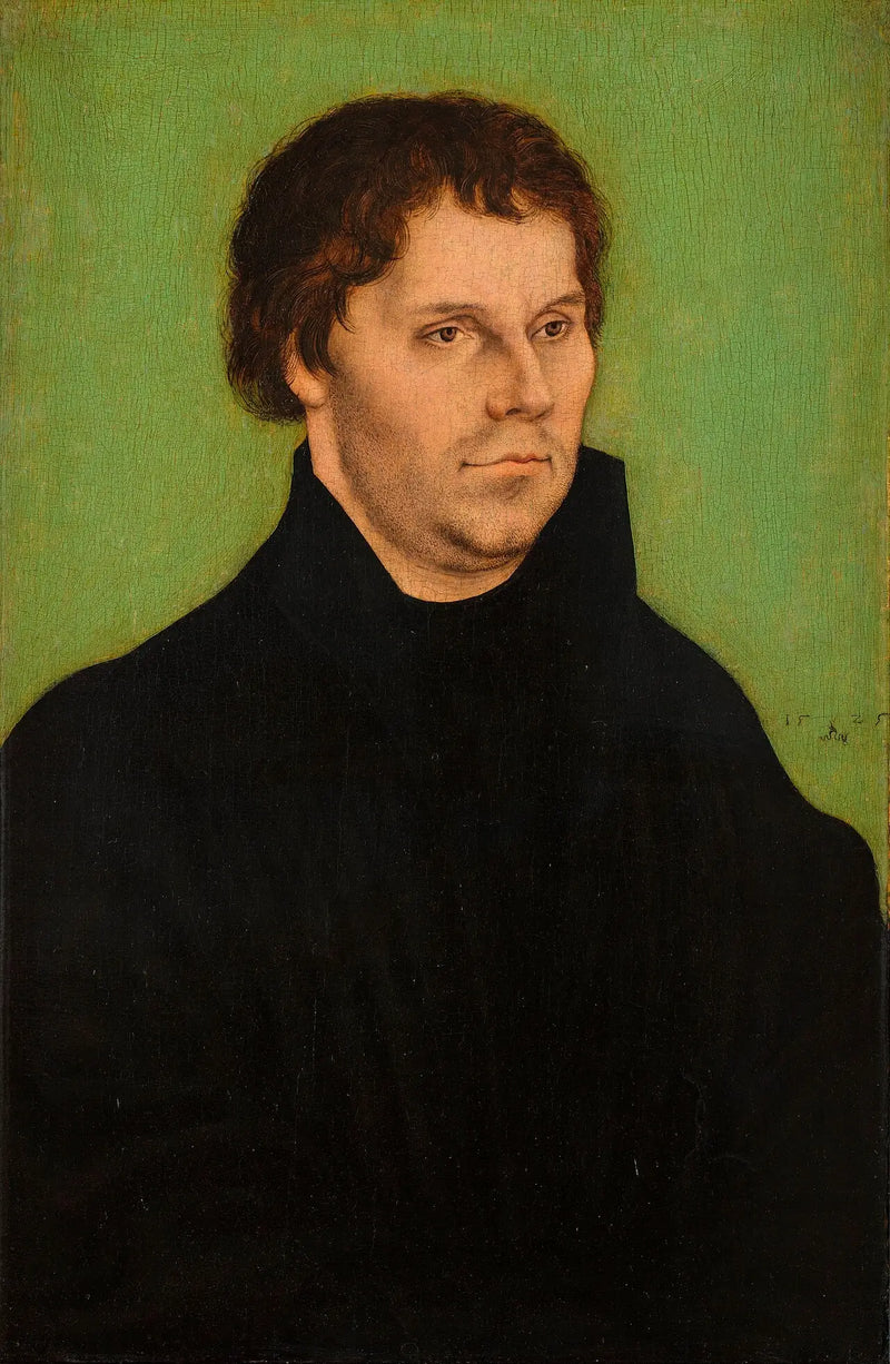 Martin Luther, v půl těla, otočený doprava - Lucas Cranach starší
