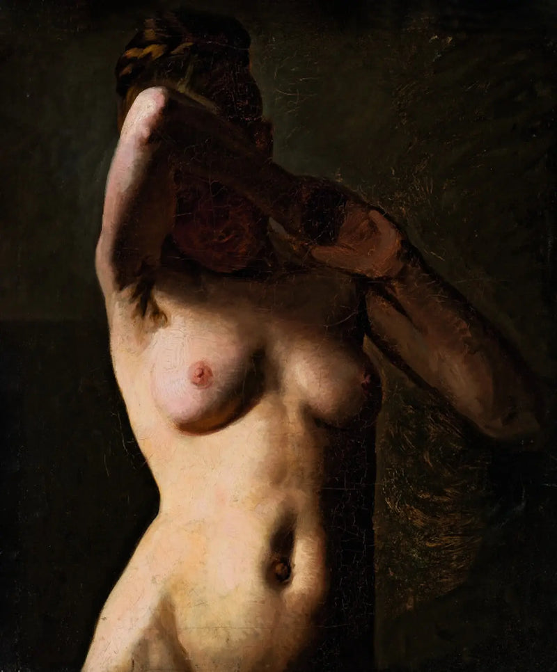 Ženský model. Polovina postavy - Peder Severin Krøyer