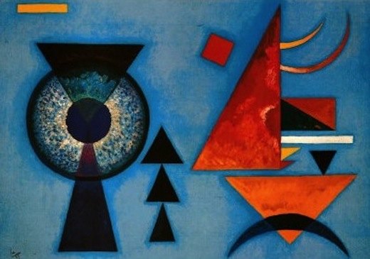 Reproduction du tableau « Molle rudesse - Vassily Kandinsky » par Alpha Reproduction en peinture à l’huile