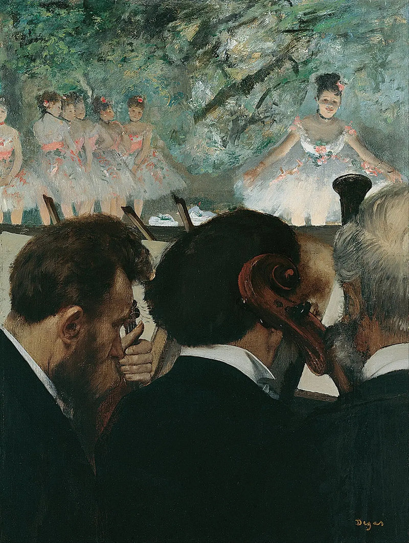 Hudebníci v orchestru - Edgar Degas