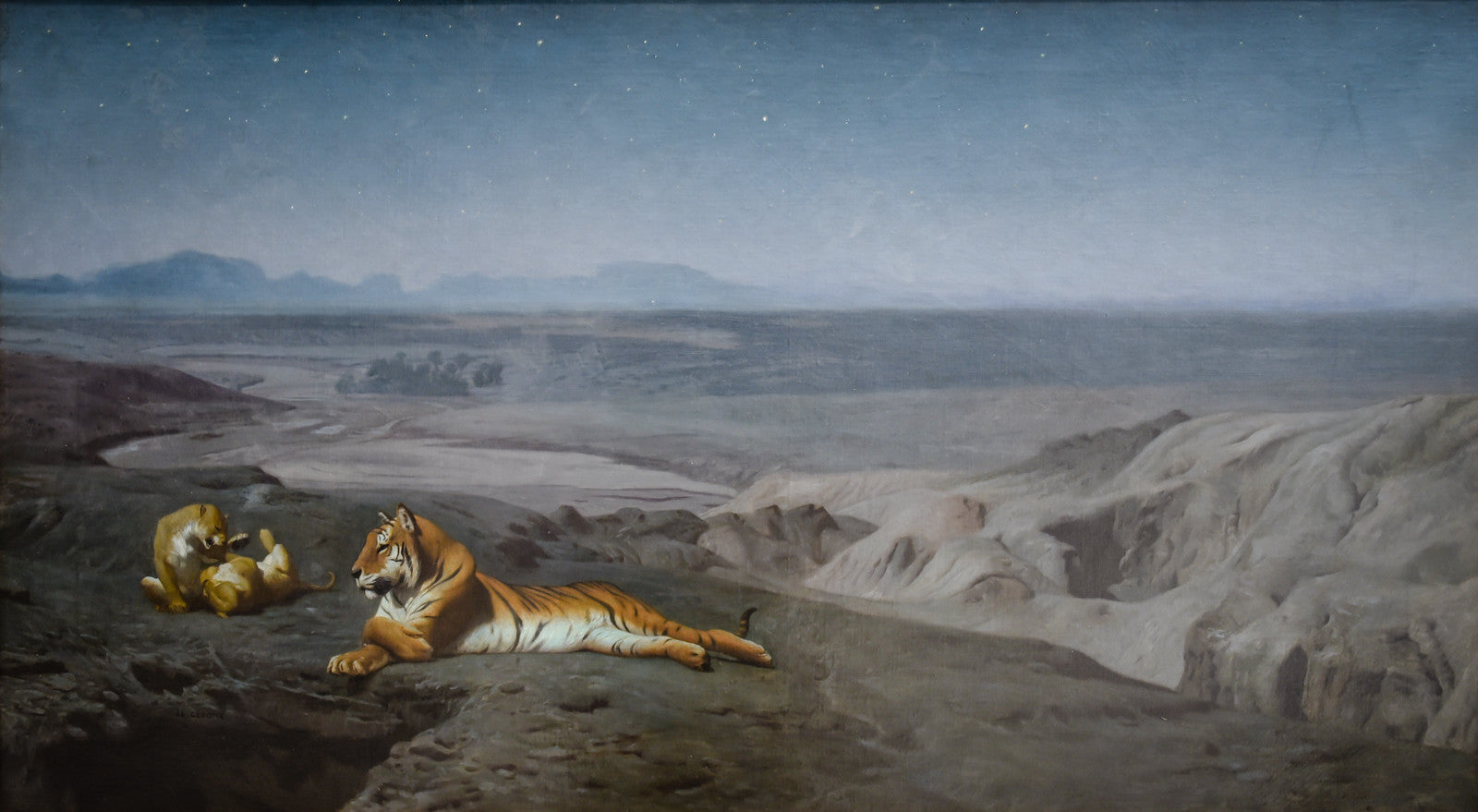 Noc na poušti - Jean-Léon Gérôme