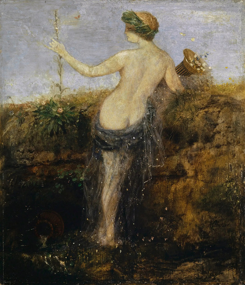 Nymfa s rohem hojnosti - Arnold Böcklin