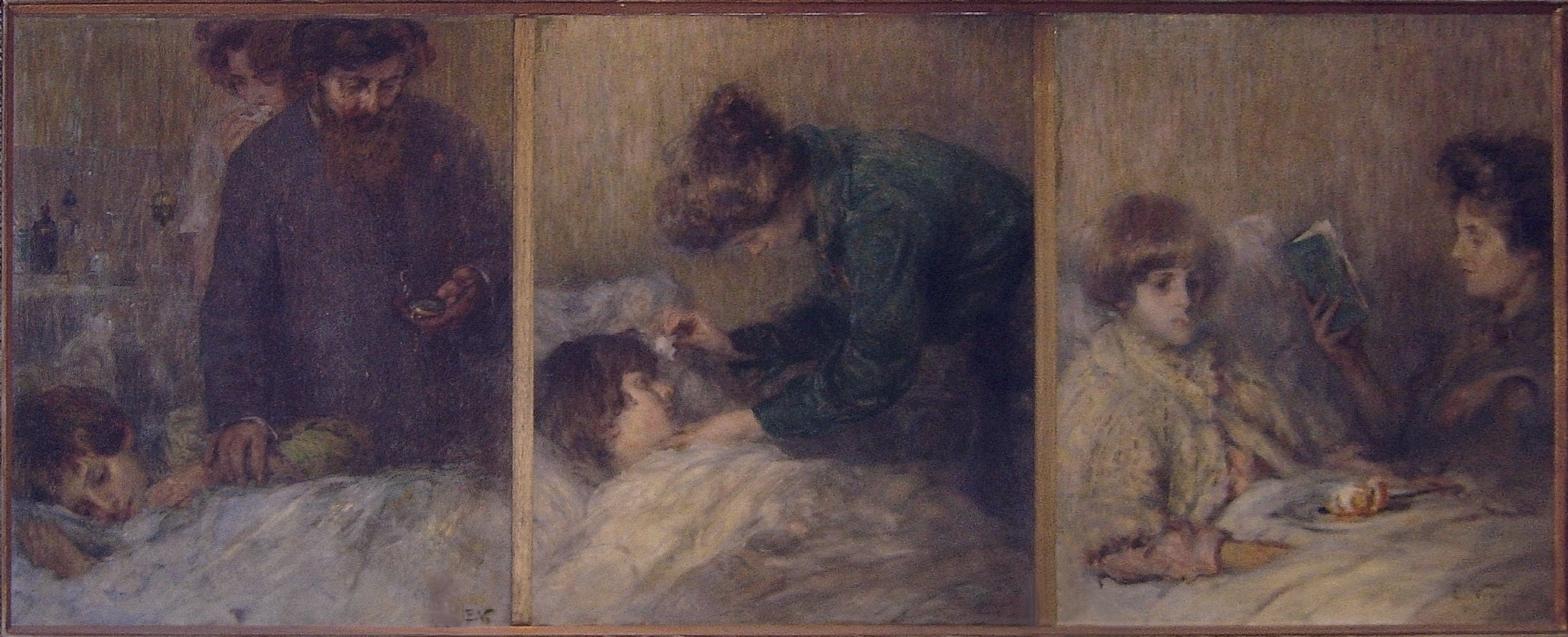 O lar (Tríptico) - Eliseu Visconti