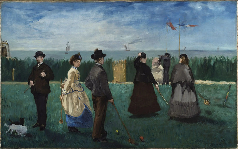 Partie z croquetu v Boulogne-sur-Mer - Édouard Manet