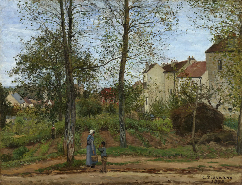 Krajina v Louveciennes, podzim - Camille Pissarro