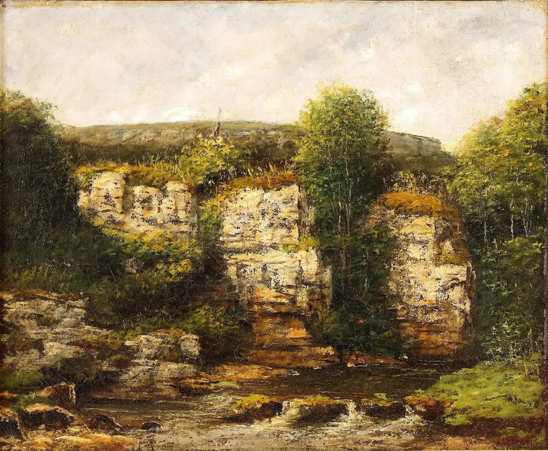 Landschaft in der Nähe von Ornans - Gustave Courbet