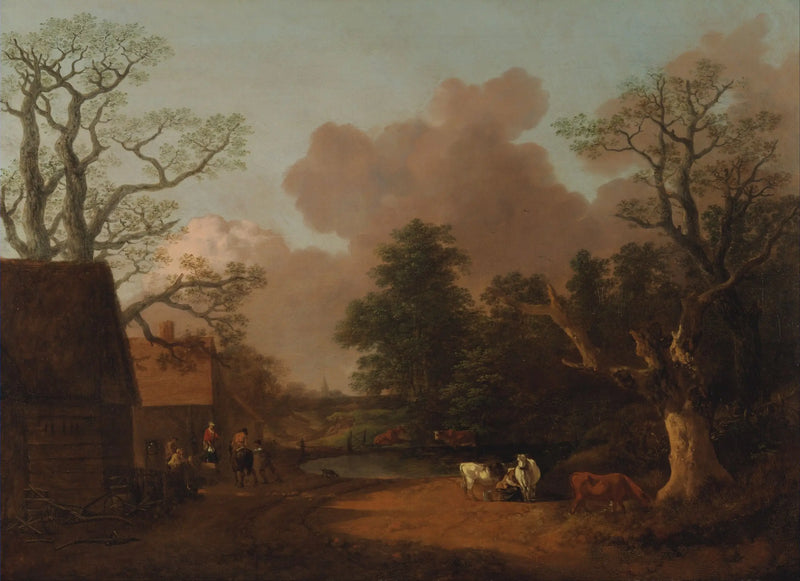 Krajina s dochtorkou - Thomas Gainsborough