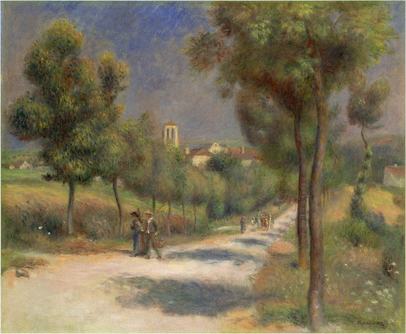 Krajina v Essoyes, brzy ráno - Pierre-Auguste Renoir