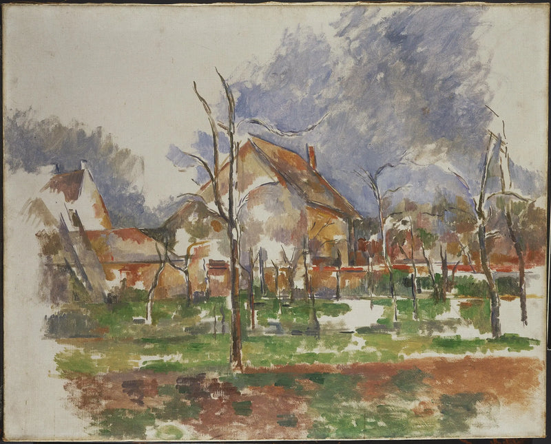 Zimní krajina (Giverny) - Paul Cézanne