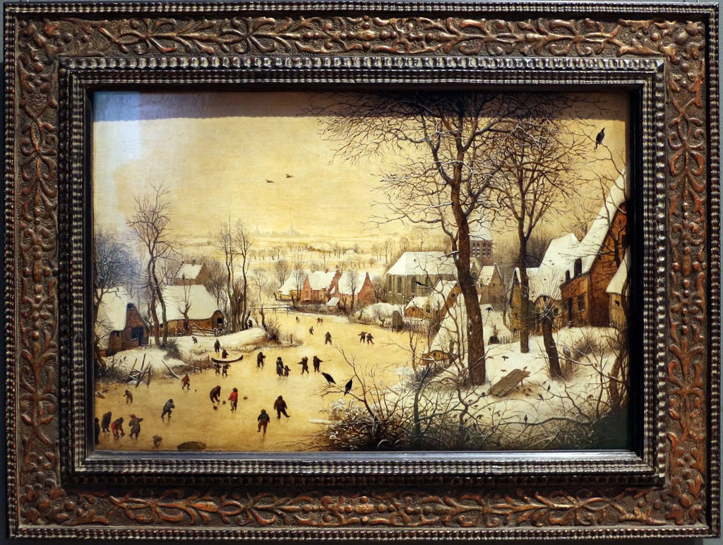 Paysage d’hiver avec patineurs et piège aux oiseaux - Pieter Brueghel the Elder - Alpha Reproduction