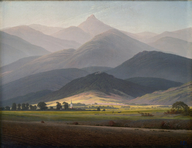 Krajina hor - Caspar David Friedrich