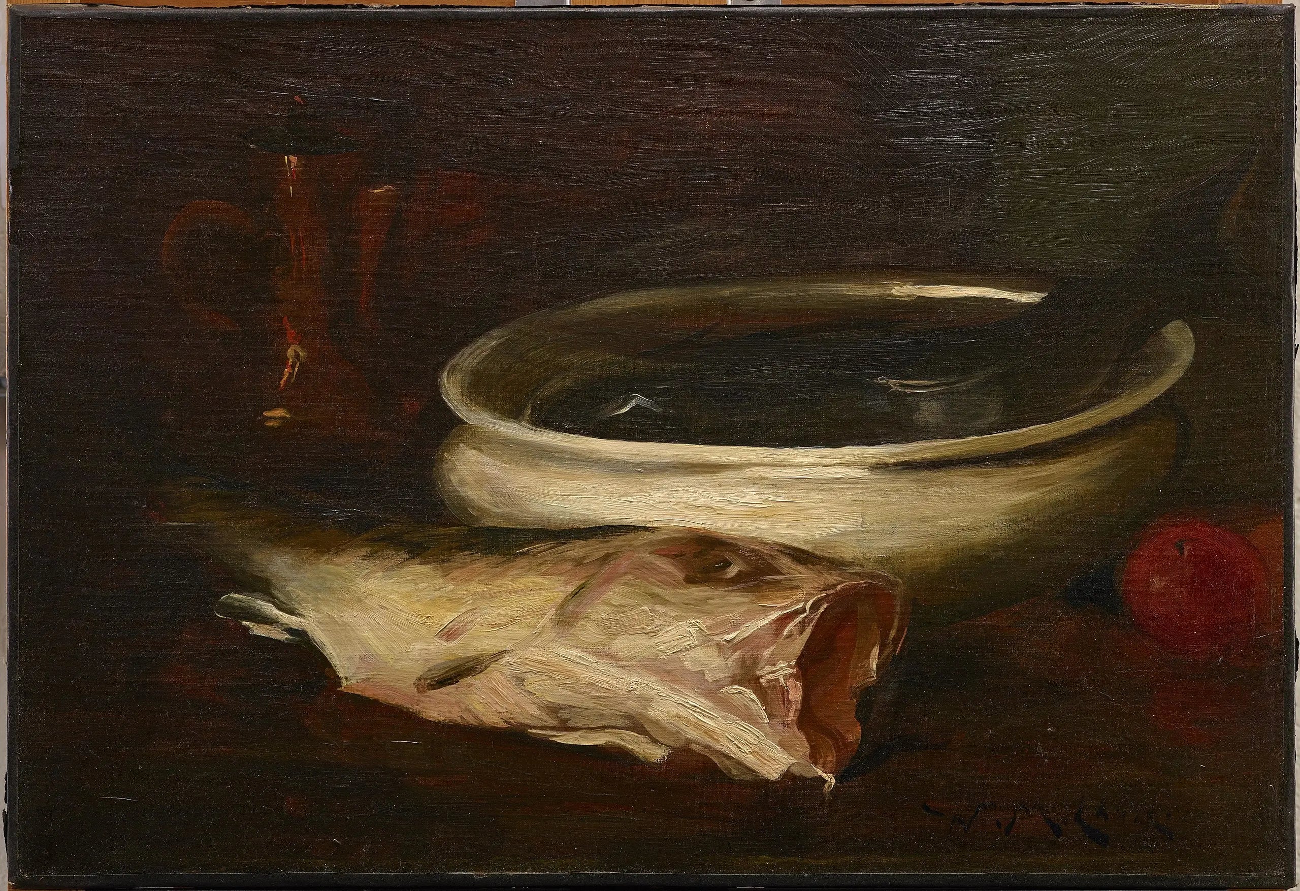 Poisson et nature morte - William Merritt Chase - Alpha Reproduction
