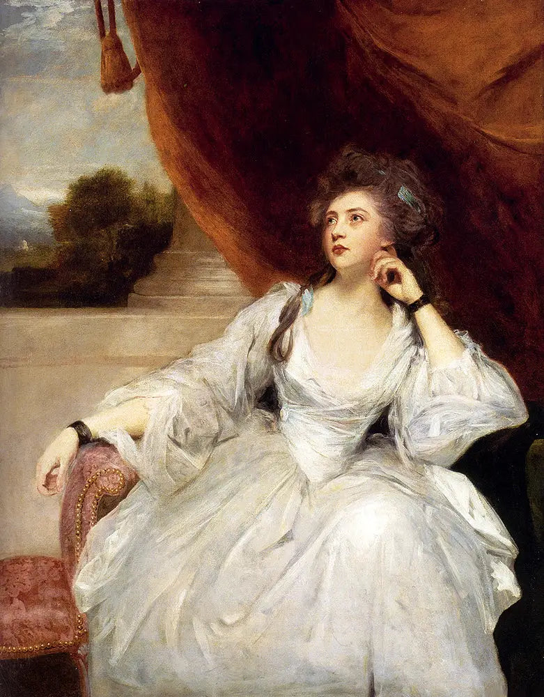 Portrét Elizabeth Falconer, paní Stanhope, jako podnět k zamyšlení - Joshua Reynolds