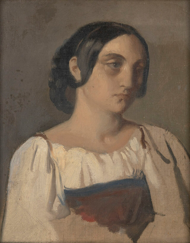 Portrét Italky - Théodore Chassériau