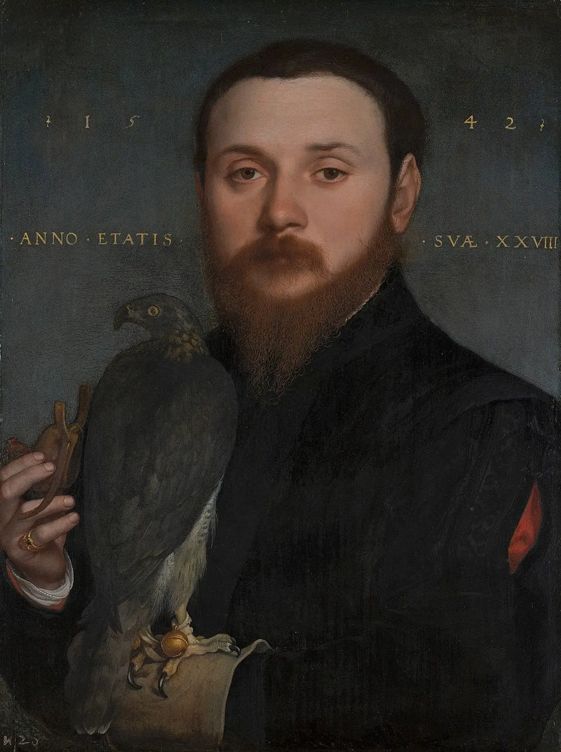 Portrét sokolníka - Hans Holbein mladší