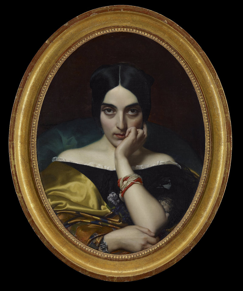 Portrait de Clémentine (Mme Alphonse) Karr - Henri Lehmann