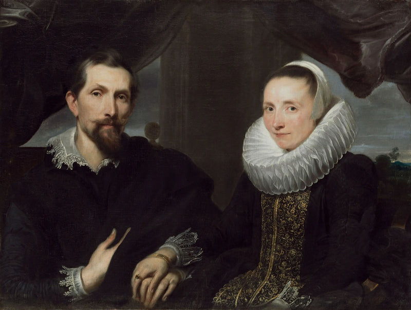 Portrét Fransa Snydersa a jeho ženy - Antoine van Dyck