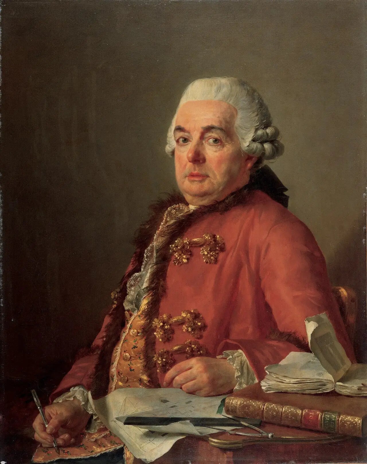 Reproduction du tableau « Portrait de Jacques-François Desmaisons - Jacques-Louis David » par Alpha Reproduction en peinture à l’huile