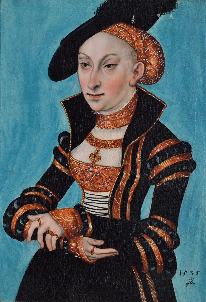 Portrét Sibylle Saské - Lucas Cranach starší