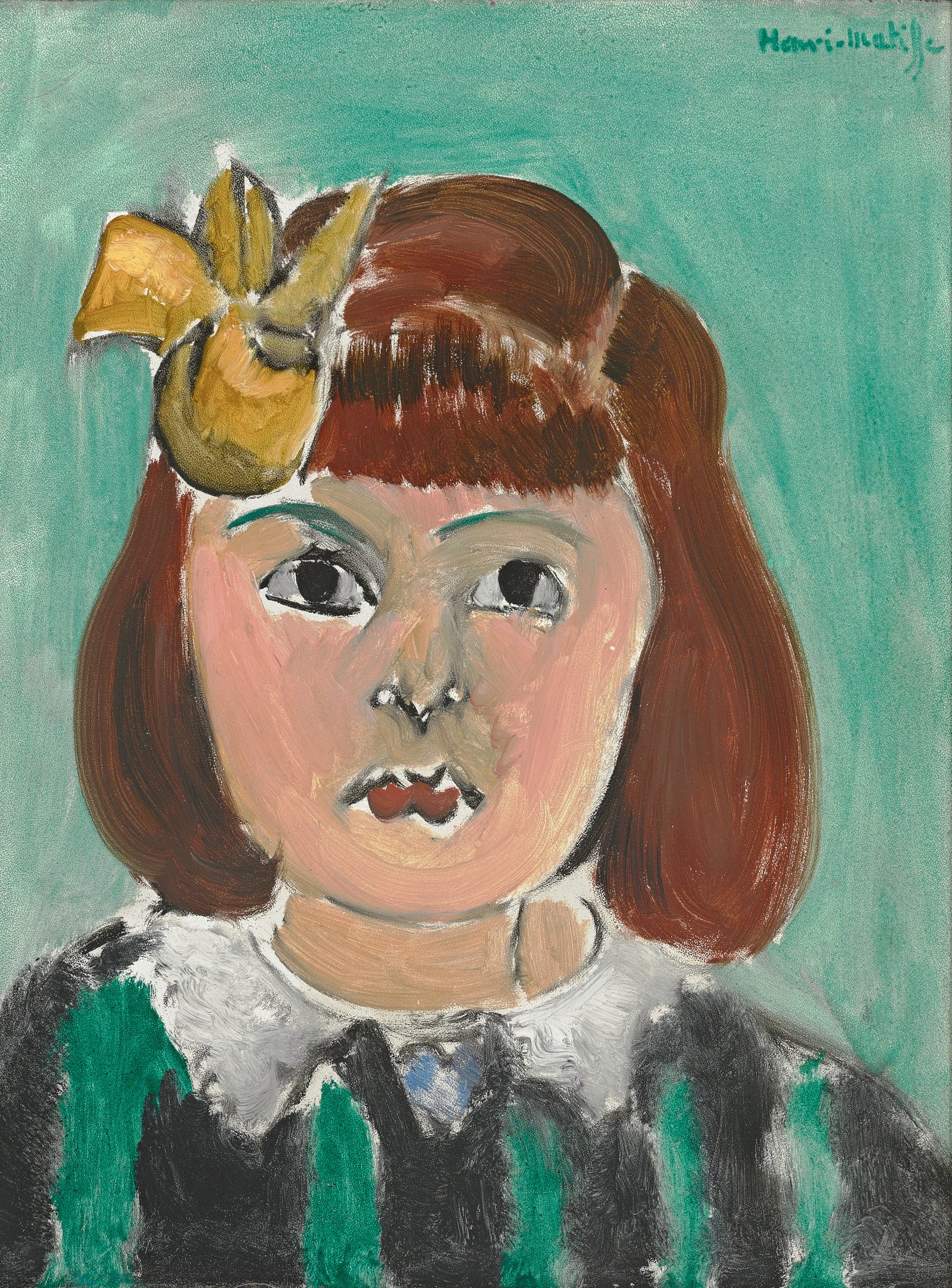 Reproduction du tableau « Portrait de petite fille - Henri Matisse » par Alpha Reproduction en peinture à l’huile