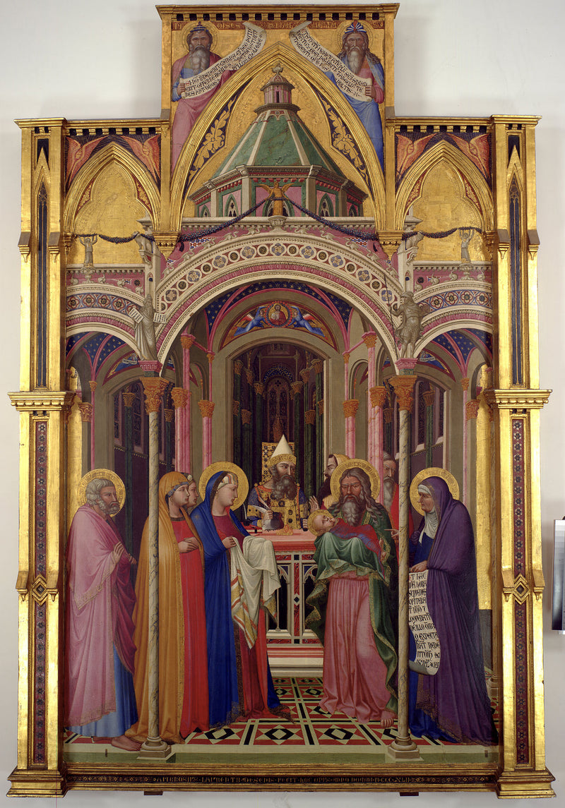 Představení Ježíše v Chrámu - Ambrogio Lorenzetti
