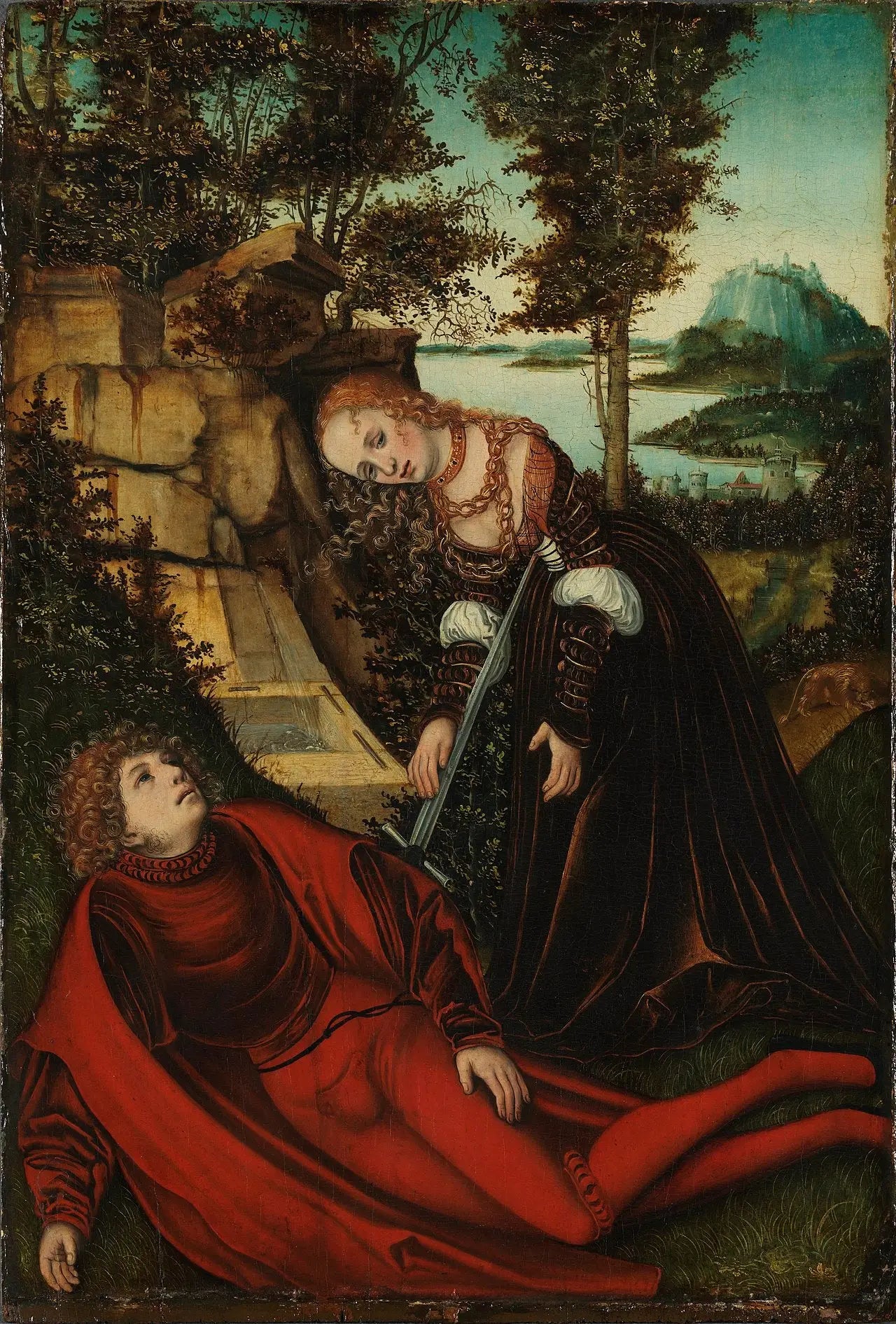 Pyrame et Thisbé - Lucas Cranach the Elder - Alpha Reproduction