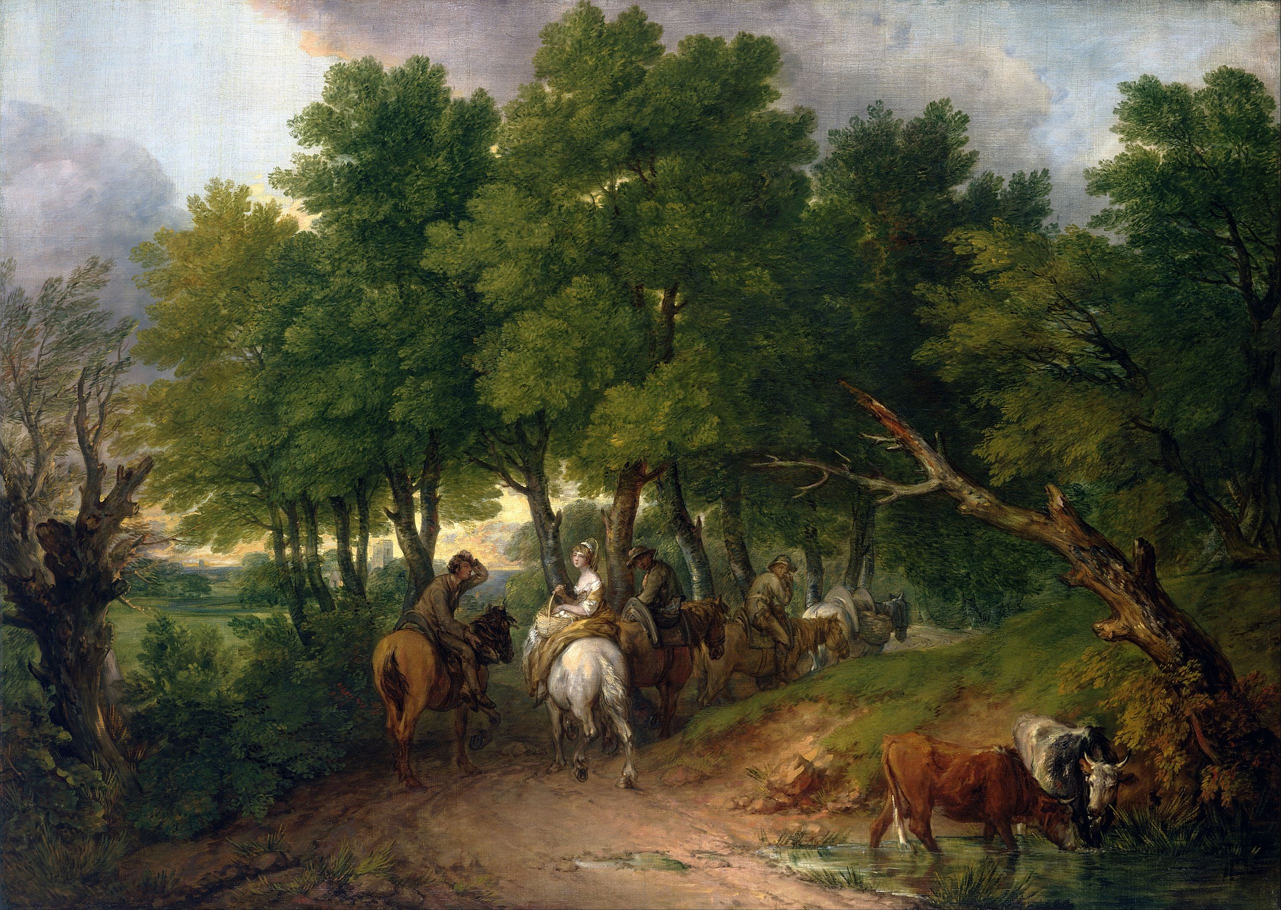 Route du marché - Thomas Gainsborough