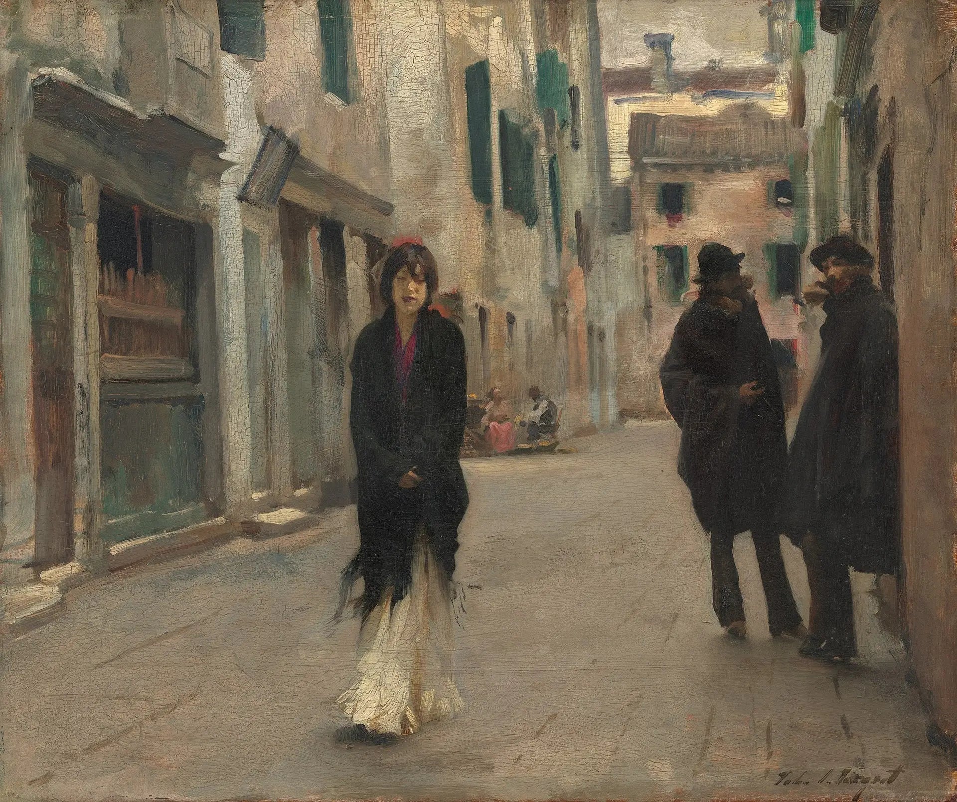 Reproduction du tableau « Rue à Venise - John Singer Sargent » par Alpha Reproduction en peinture à l’huile
