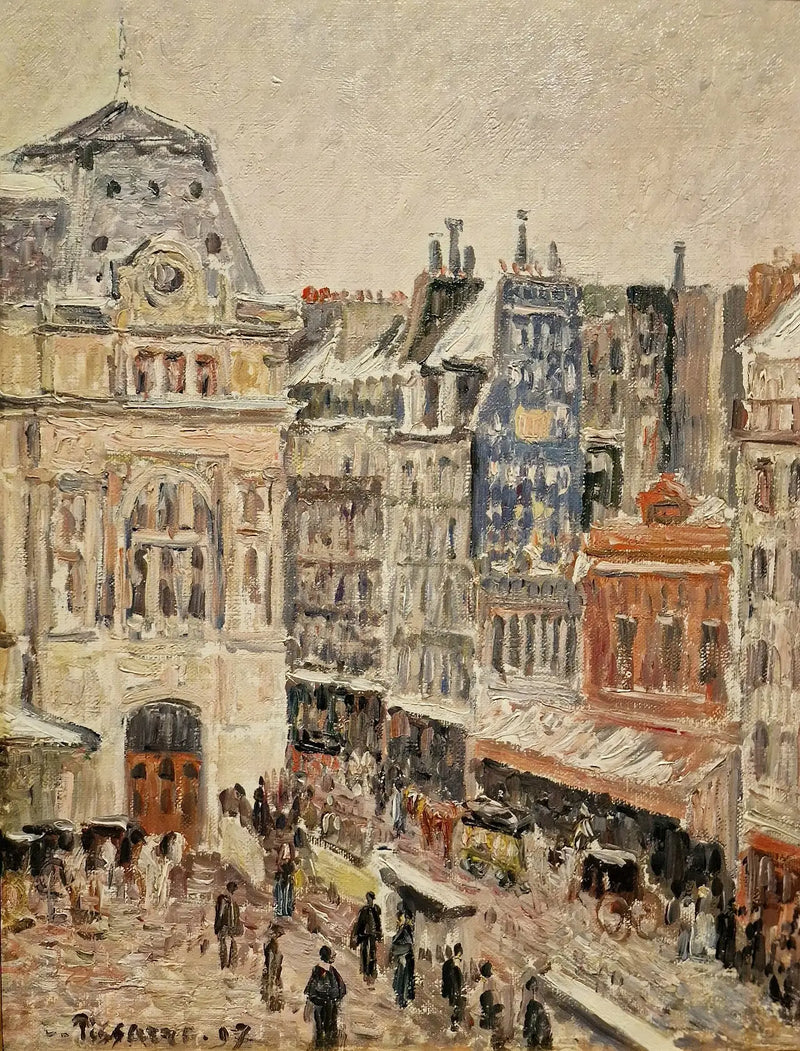 Ulice Amsterdam a nádraží Saint-Lazare - Camille Pissarro