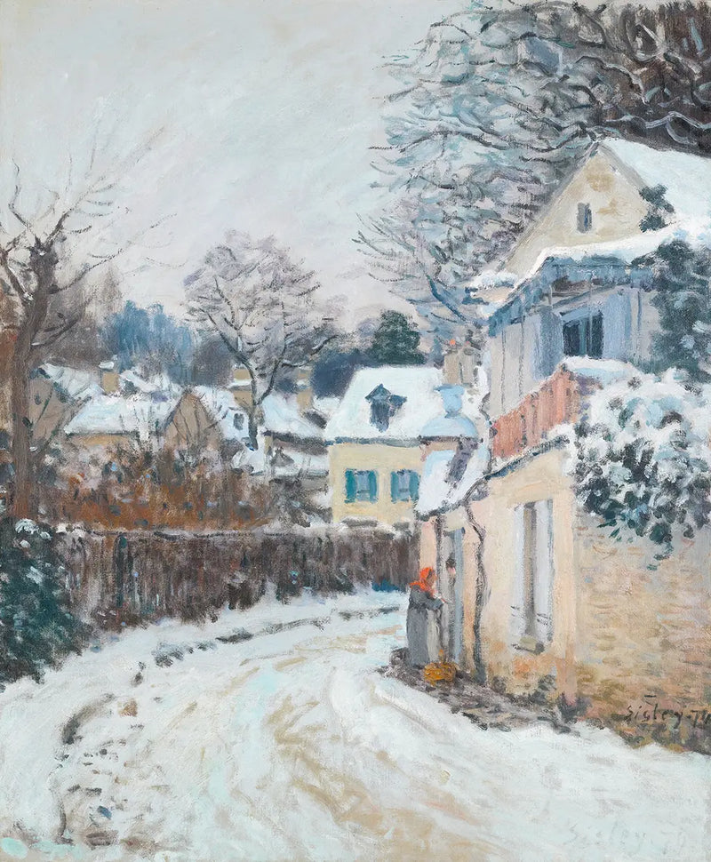 Ulice princezny, zima - Alfred Sisley