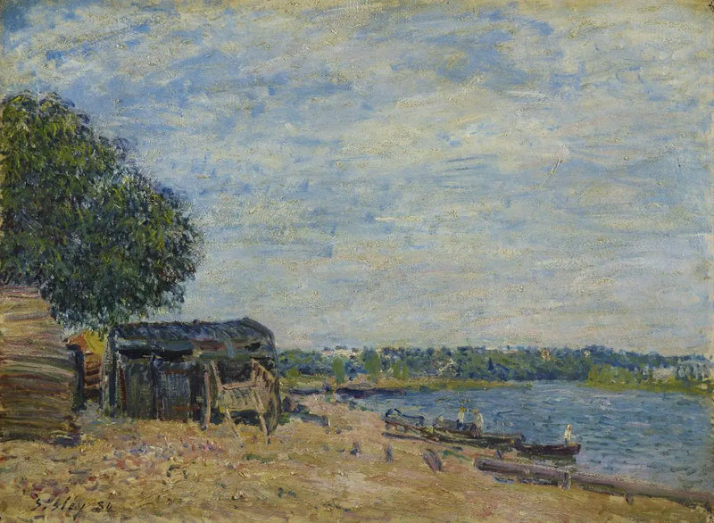 Saint-Mammès. Krajina - Alfred Sisley