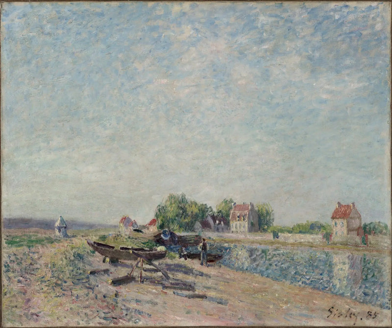 Saint-Mammès, kanál Loing - Alfred Sisley
