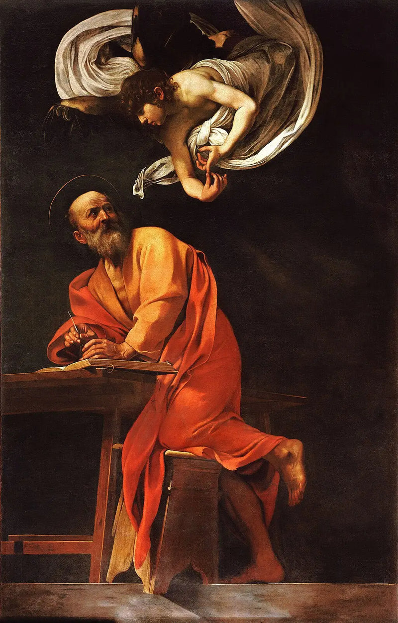 Svatý Matouš a anděl - Caravaggio