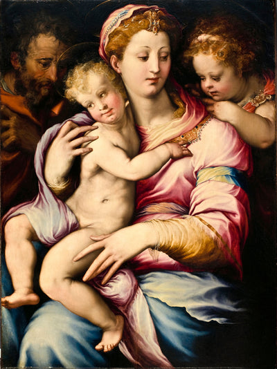 Sainte Famille avec saint Jean Baptiste - Francesco Salviati - Alpha Reproduction