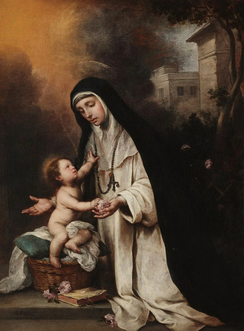 Svatá růže z Limy - Bartolomé Esteban Murillo