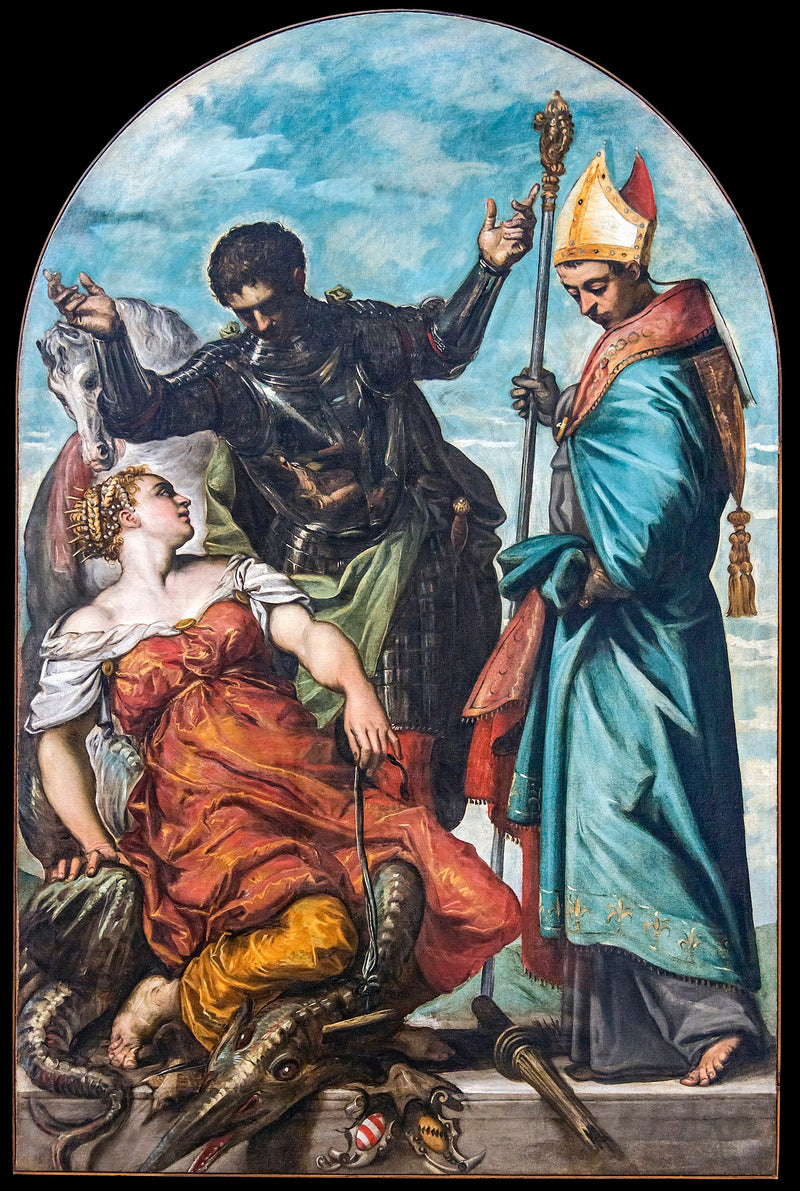 Svatí Georges a Louis de Toulouse - Jacopo Tintoretto