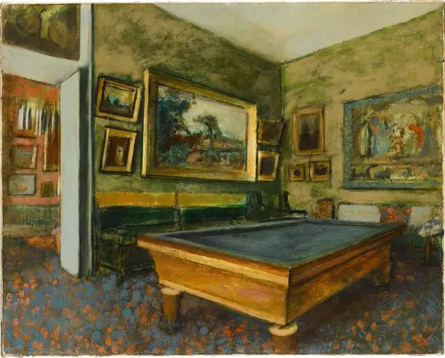 Billiard Room - Edgar Degas